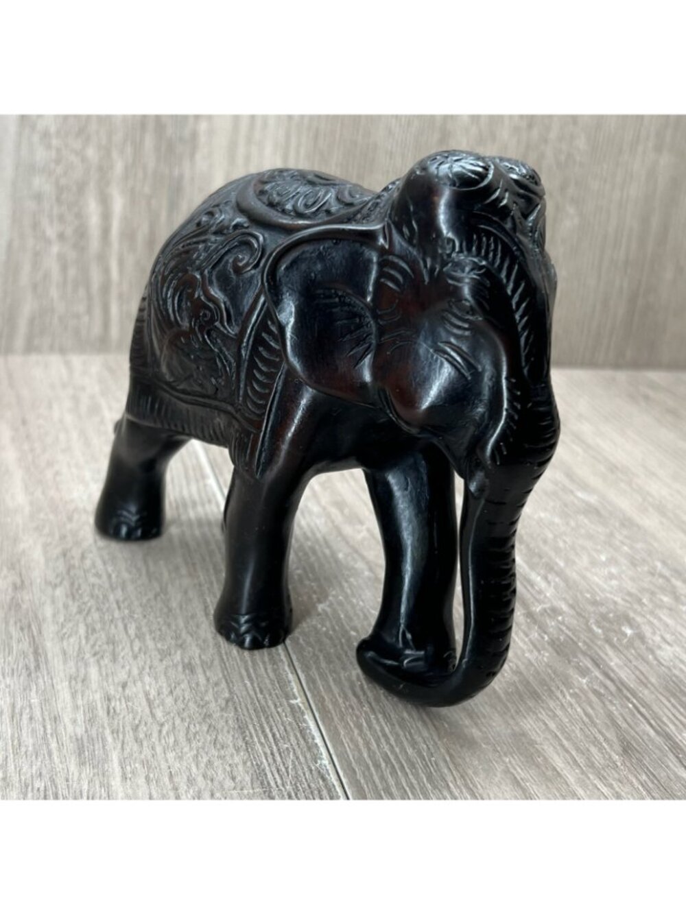 Elephant Figurine Statue Home Decor Lucky Charm Collectible - Picture 3 of 13